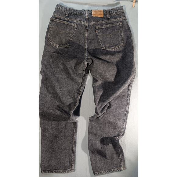 Vintage Levi’s 540 Relaxed Fit Black Jeans 38x34 USA Made 90s Grunge Denim rare - Picture 5 of 7
